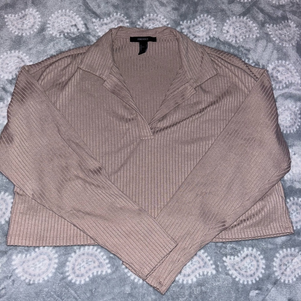 Forever 21 Taupe Long Sleeve